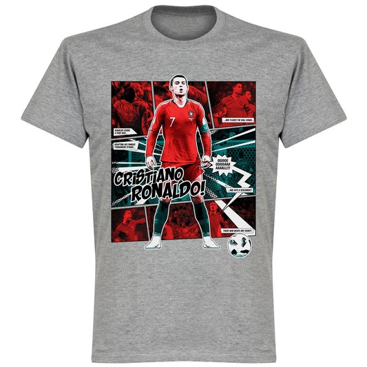 Ronaldo Comic T-Shirt - Grey
