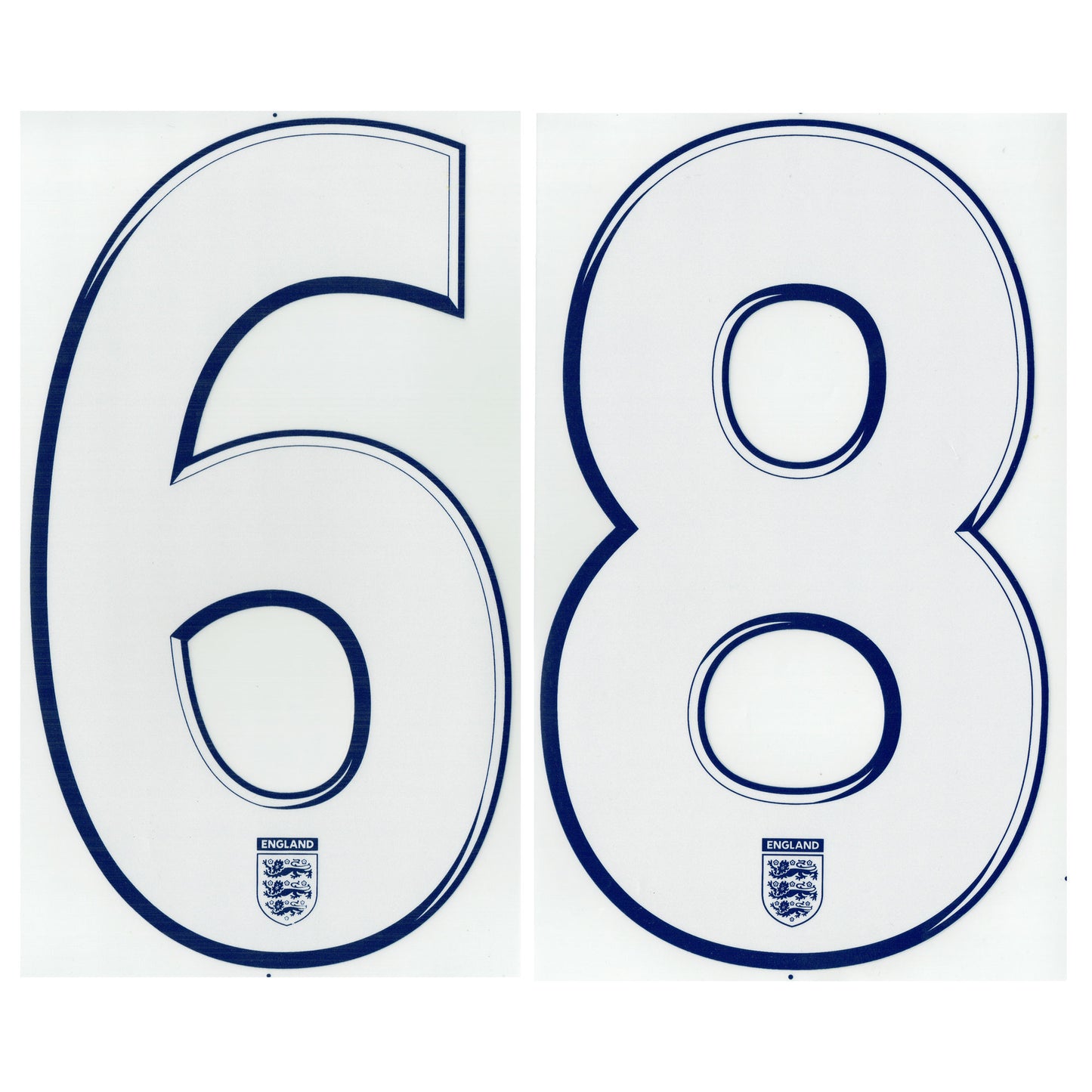 08-10 England Away Back Numbers Name and Number Transfer