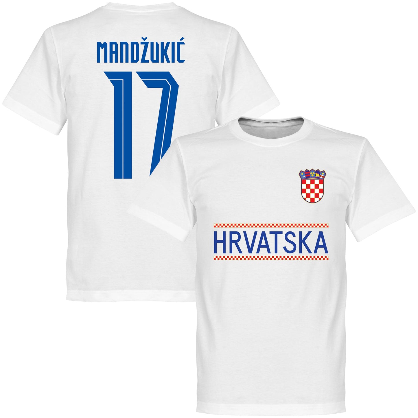 Croatia Mandzukic 17 Team KIDS T-shirt - White