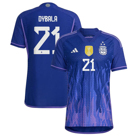 Paulo Dybala Argentina 21 FIFA World Cup Jersey - Kit Captain