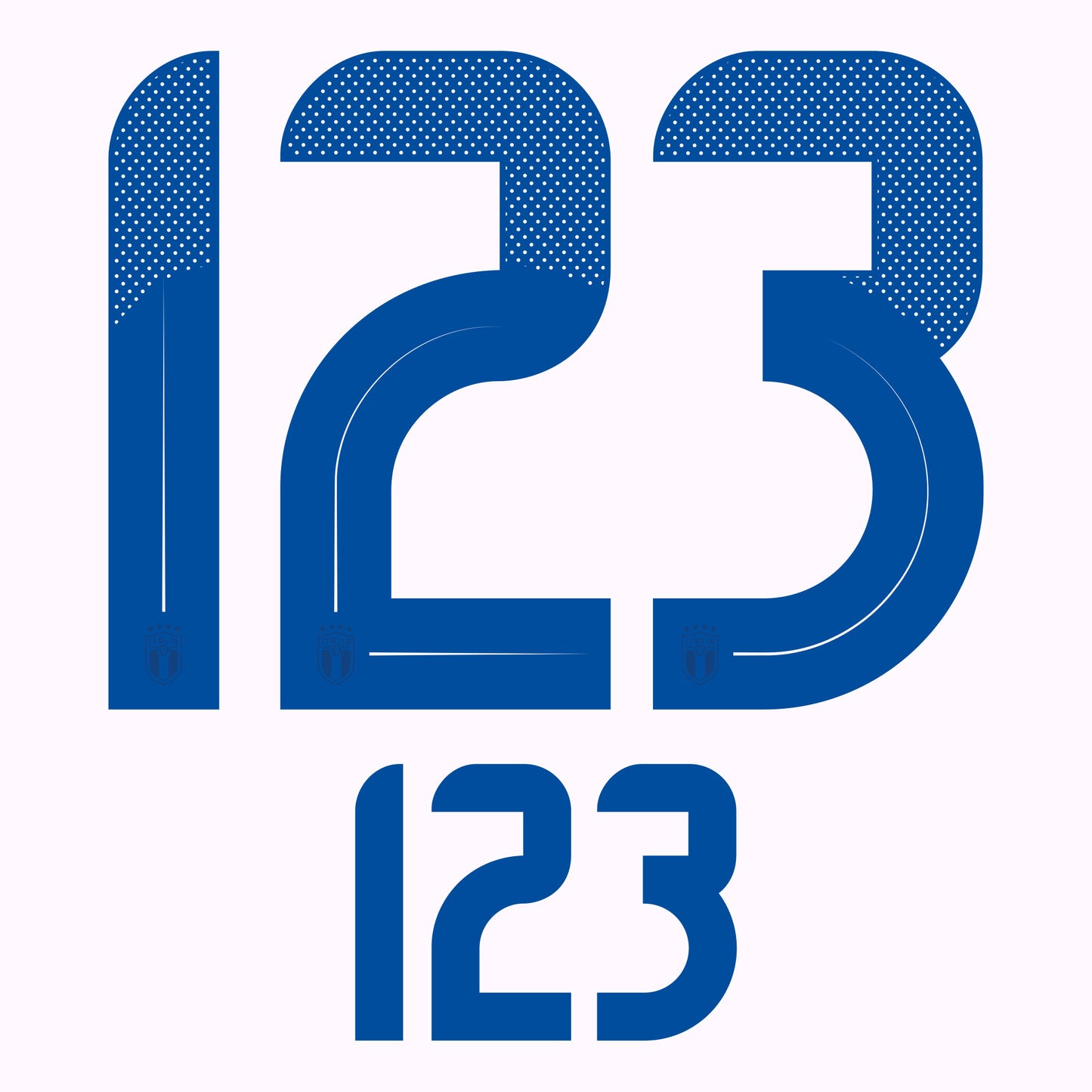 24-25 Italy Away Adult Player Number Set (250mm/104mm)