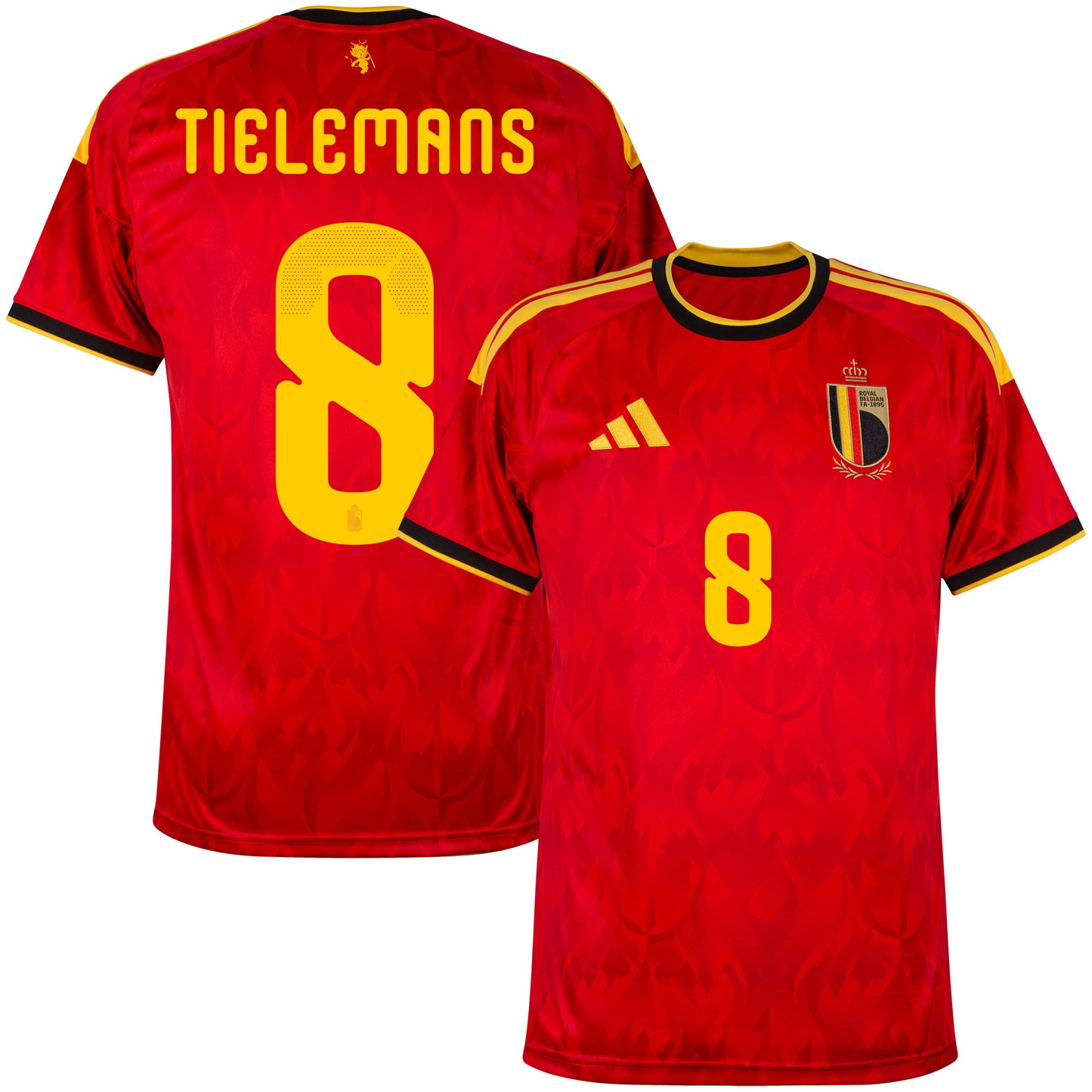 adidas Belgium Home Tielemans 8 Shirt 2026-2027 (Official Printing)