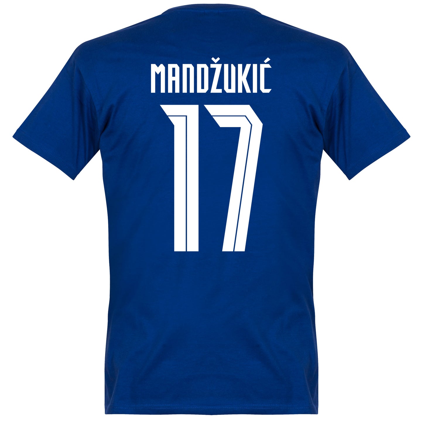 Croatia Mandzukic 17 Team T-shirt - Blue