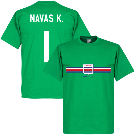 Costa Rica Keylor Navas GK T-Shirt - Green