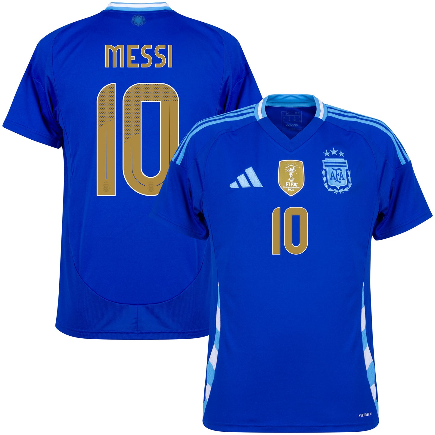 adidas Argentina Away Messi 10 Shirt 2024-2025 (Official Printing)