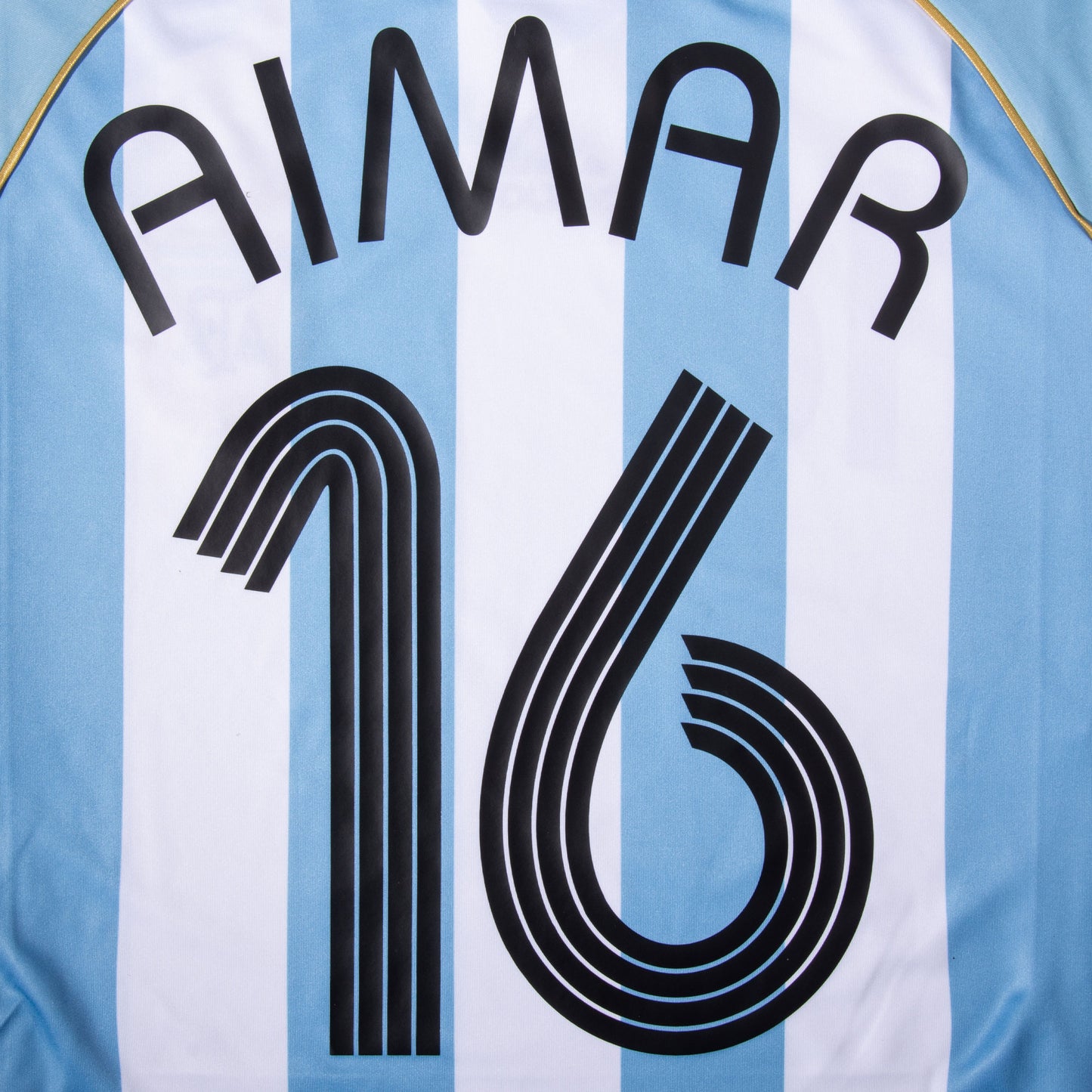 adidas Argentina Reissue Home Aimar 16 Shirt 2006 (Retro Flex Printing)