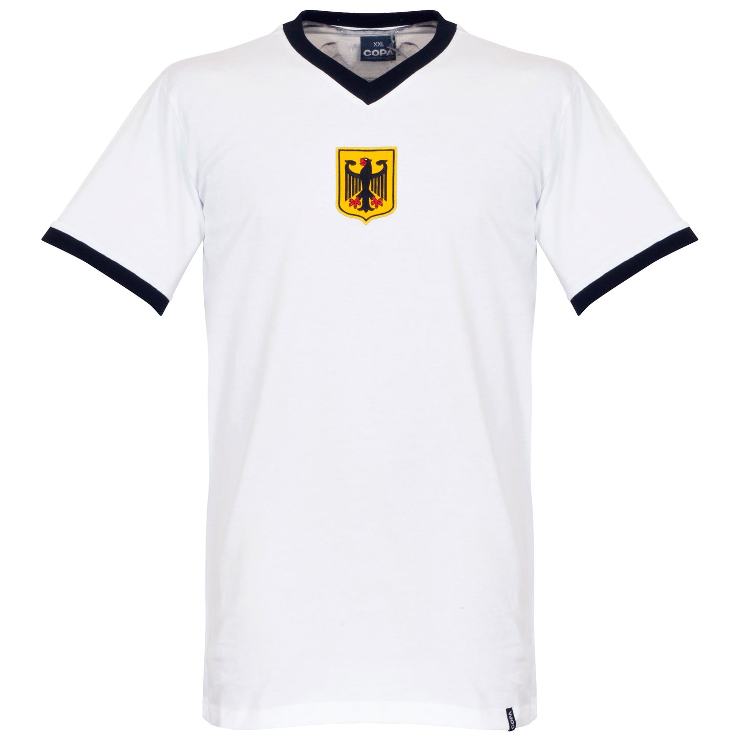 Copa West Germany No.4 Retro Shirt 1970's (Retro Flock Printing)