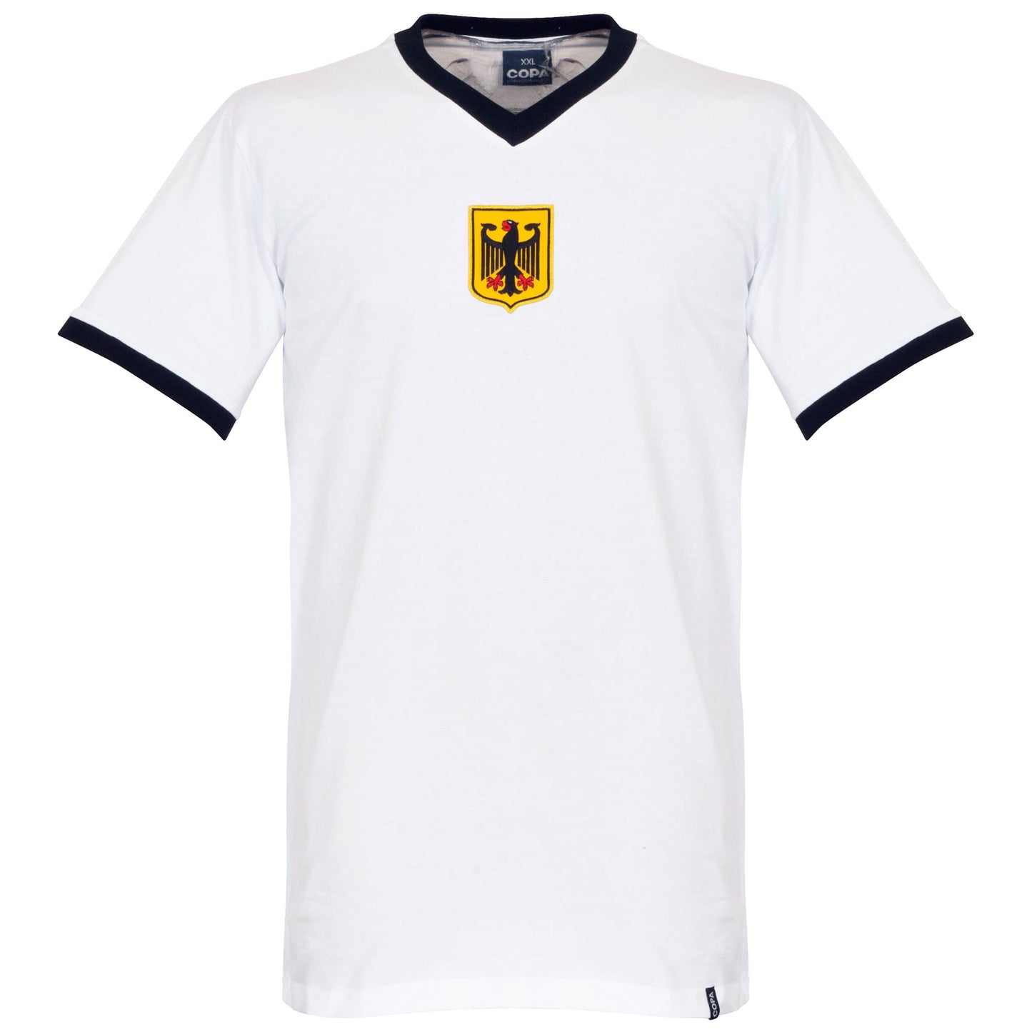 Copa West Germany No.13 Retro Shirt 1970's (Retro Flock Printing)