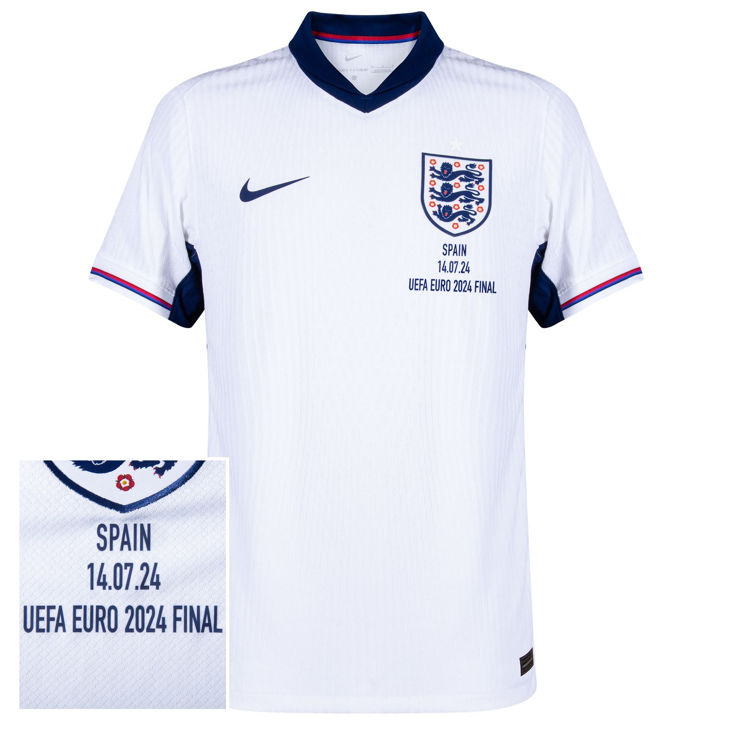Nike England Dri-Fit ADV Match Home Shirt incl. replica Final Transfer 2024-2025
