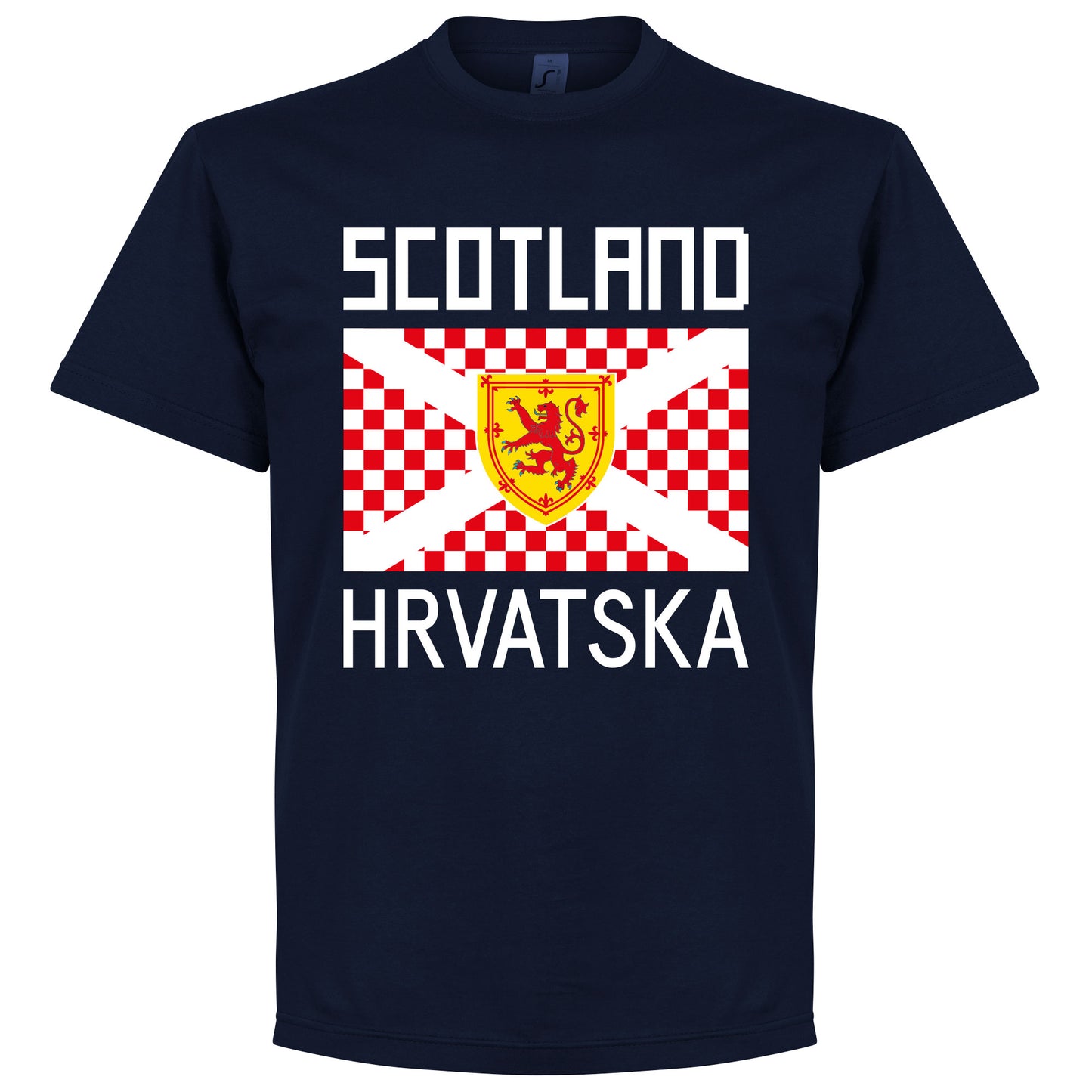Scotland Croatia Supporters T-shirt - Navy