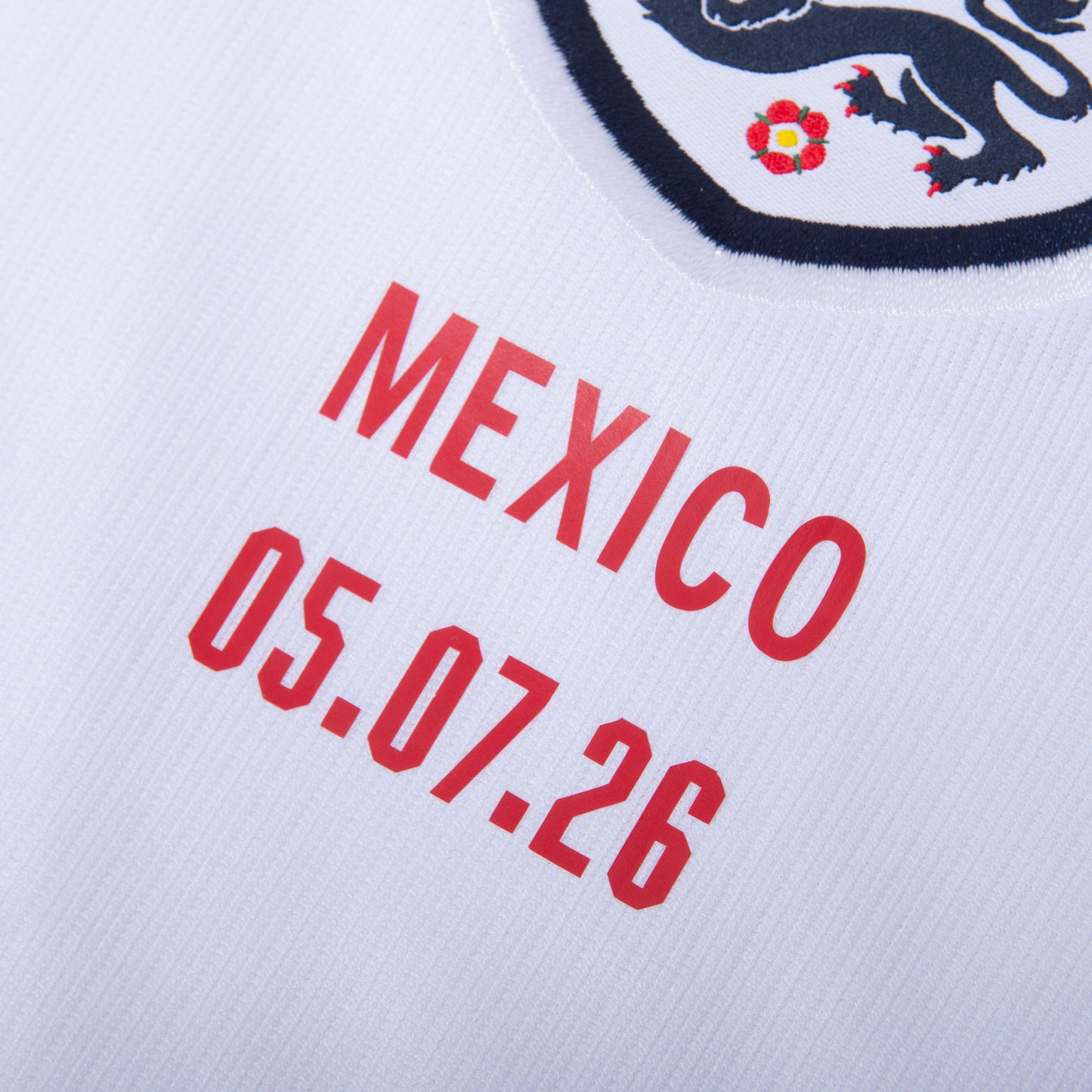 Nike England Home Shirt 2026-2027 incl. Replica Transfer England v Mexico 05.07.26