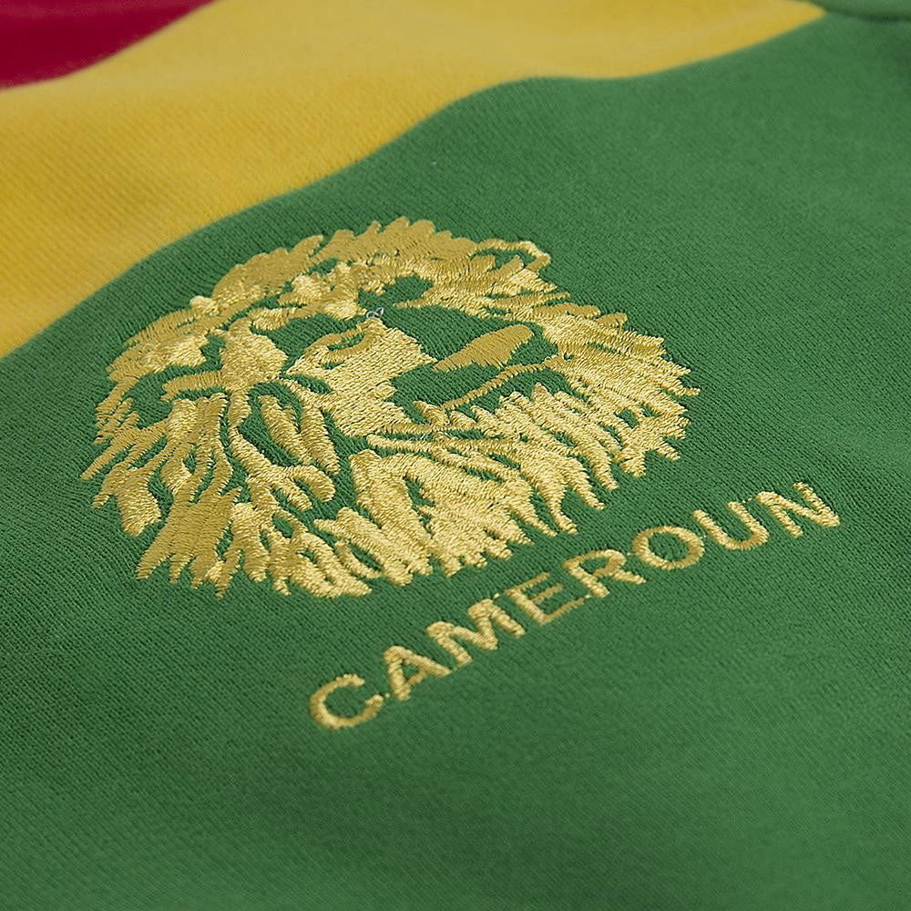 Copa Cameroon Milla 9 Retro Shirt 1988-1989 (Retro Flock Printing)