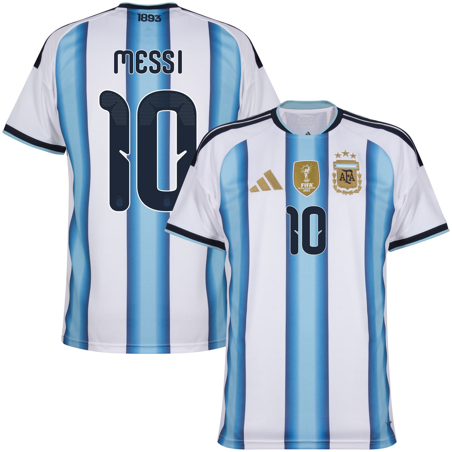 26-27 Argentina Home Shirt inc. Messi 10 - Kids (Pre-printed version)