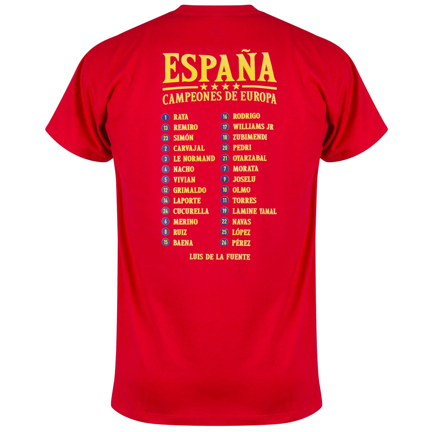 Spain Campeones de Europa 2024 Squad KIDS T-shirt - Red
