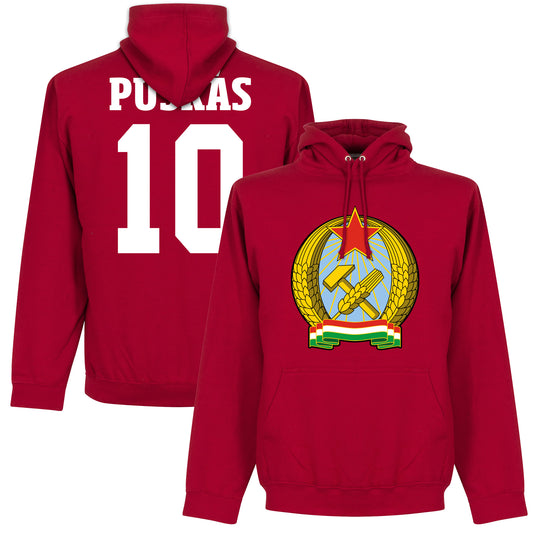 Hungary 1953 Puskas 10 Hoodie - Red