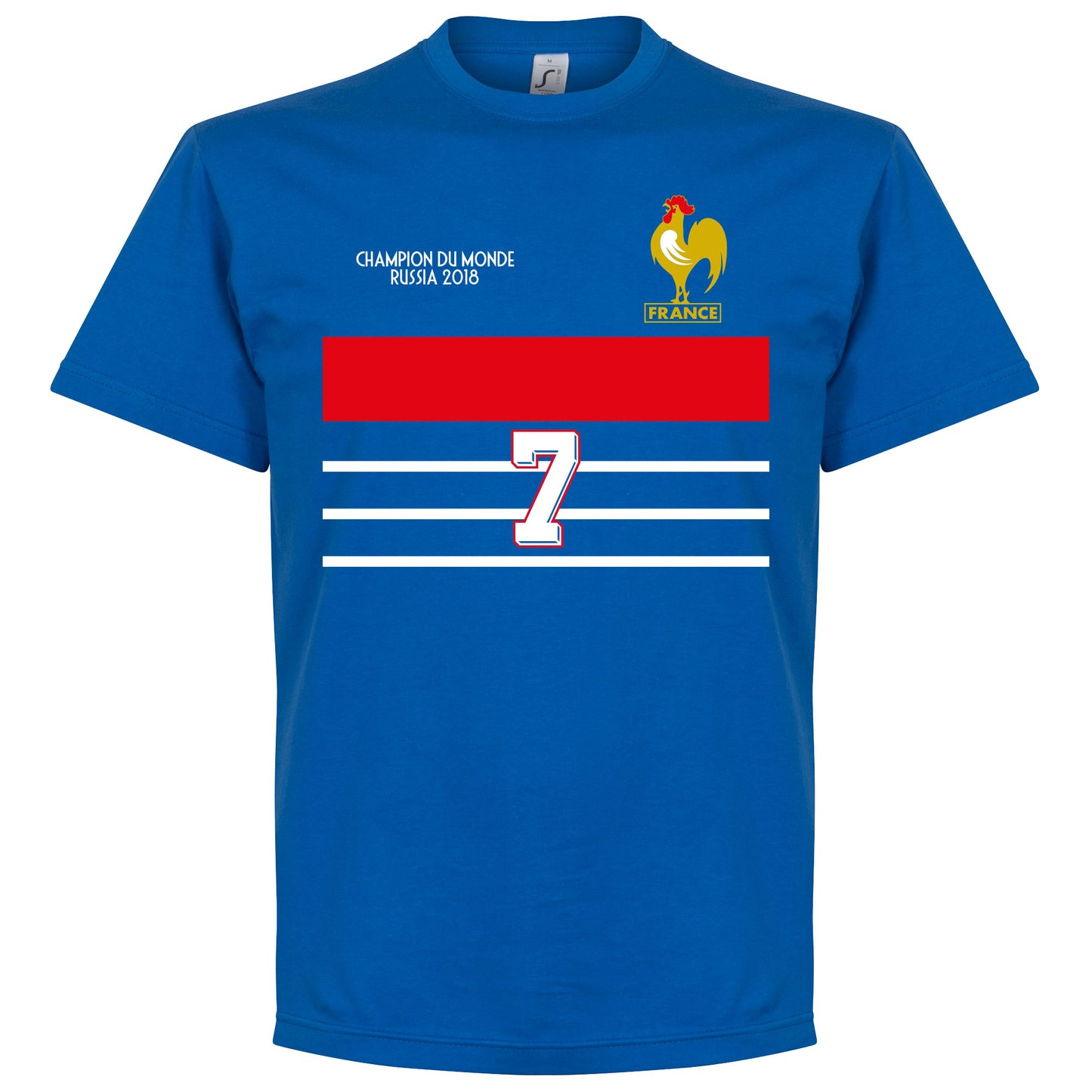 France Champions 98 Retro Deschamps 7 T-Shirt - Royal