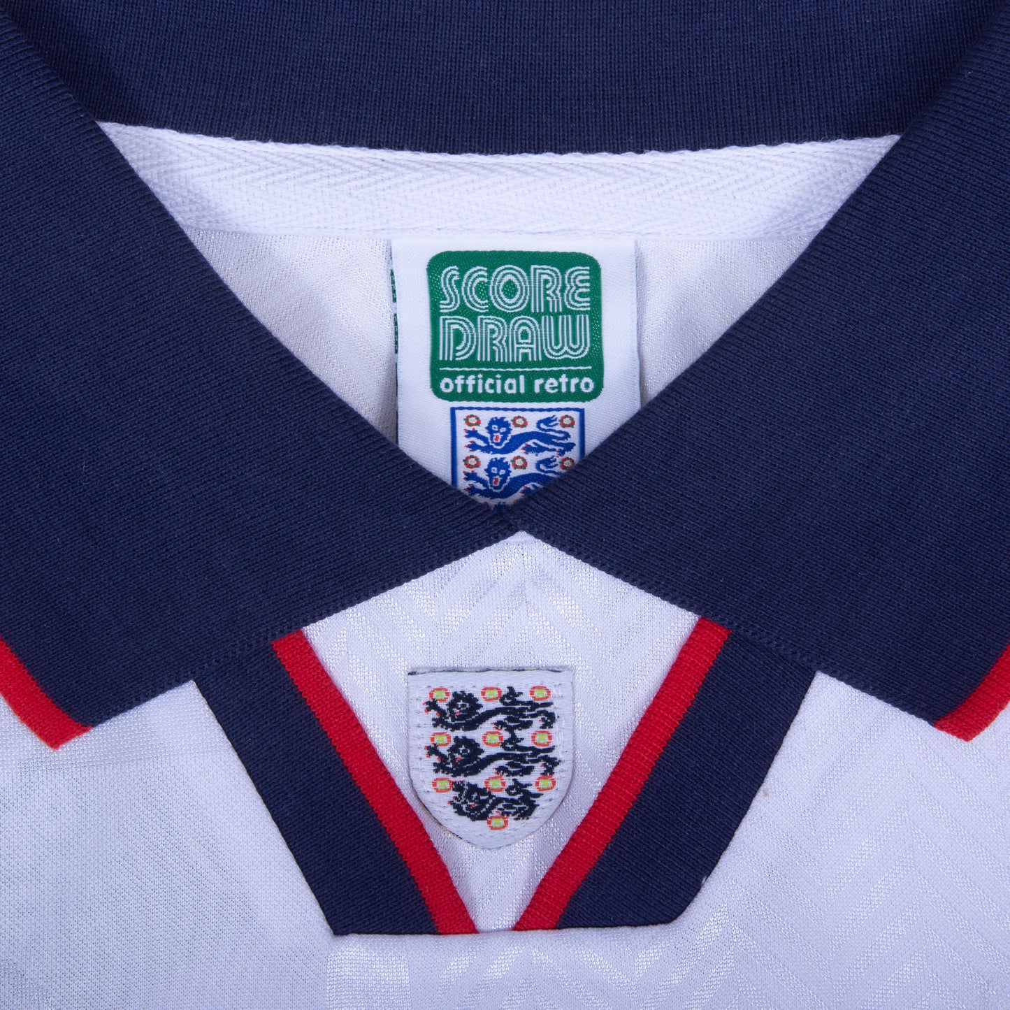 Score Draw England Home Retro Jersey 1993