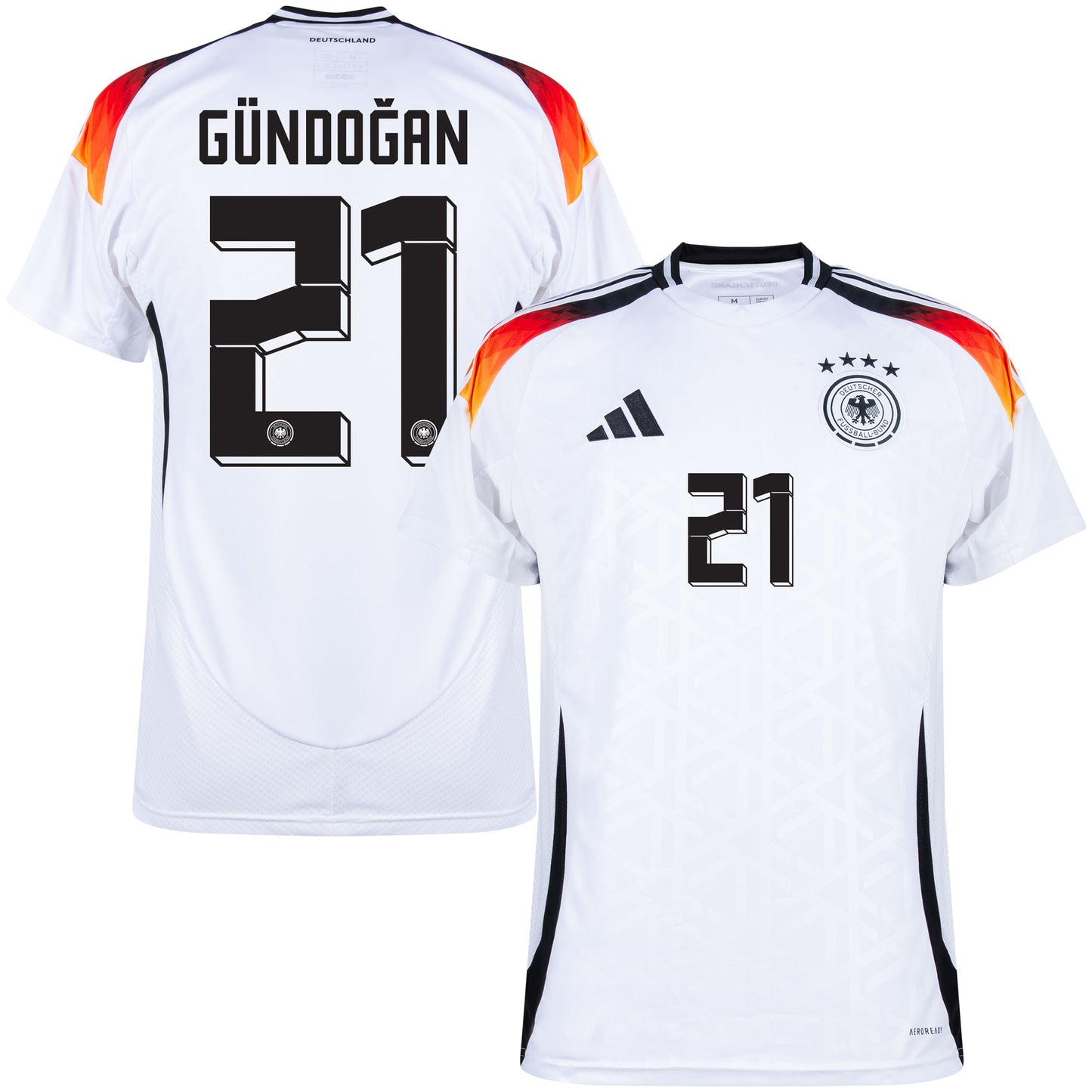 adidas Germany Home Gündoğan 21 Shirt 2024-2025 (Official Printing)