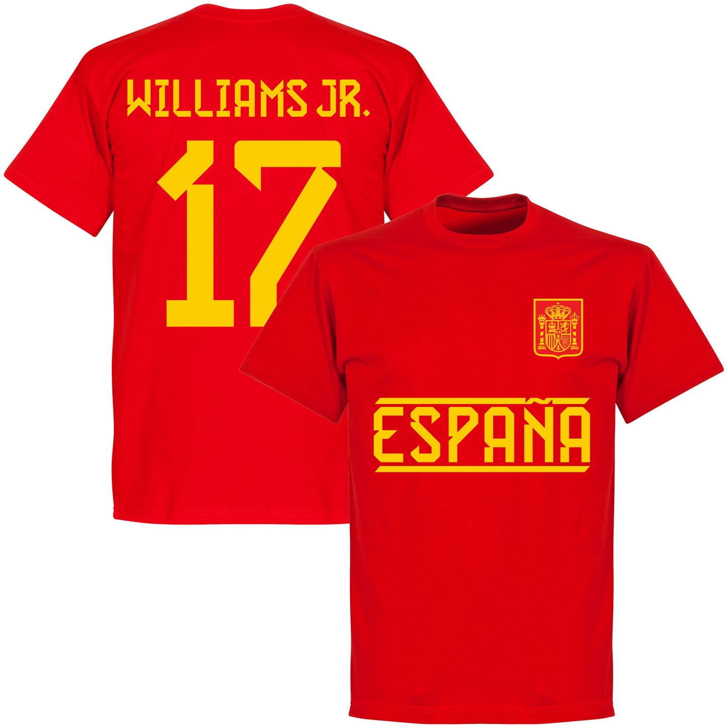Spain Team Williams Jr. 17 T-shirt - Red