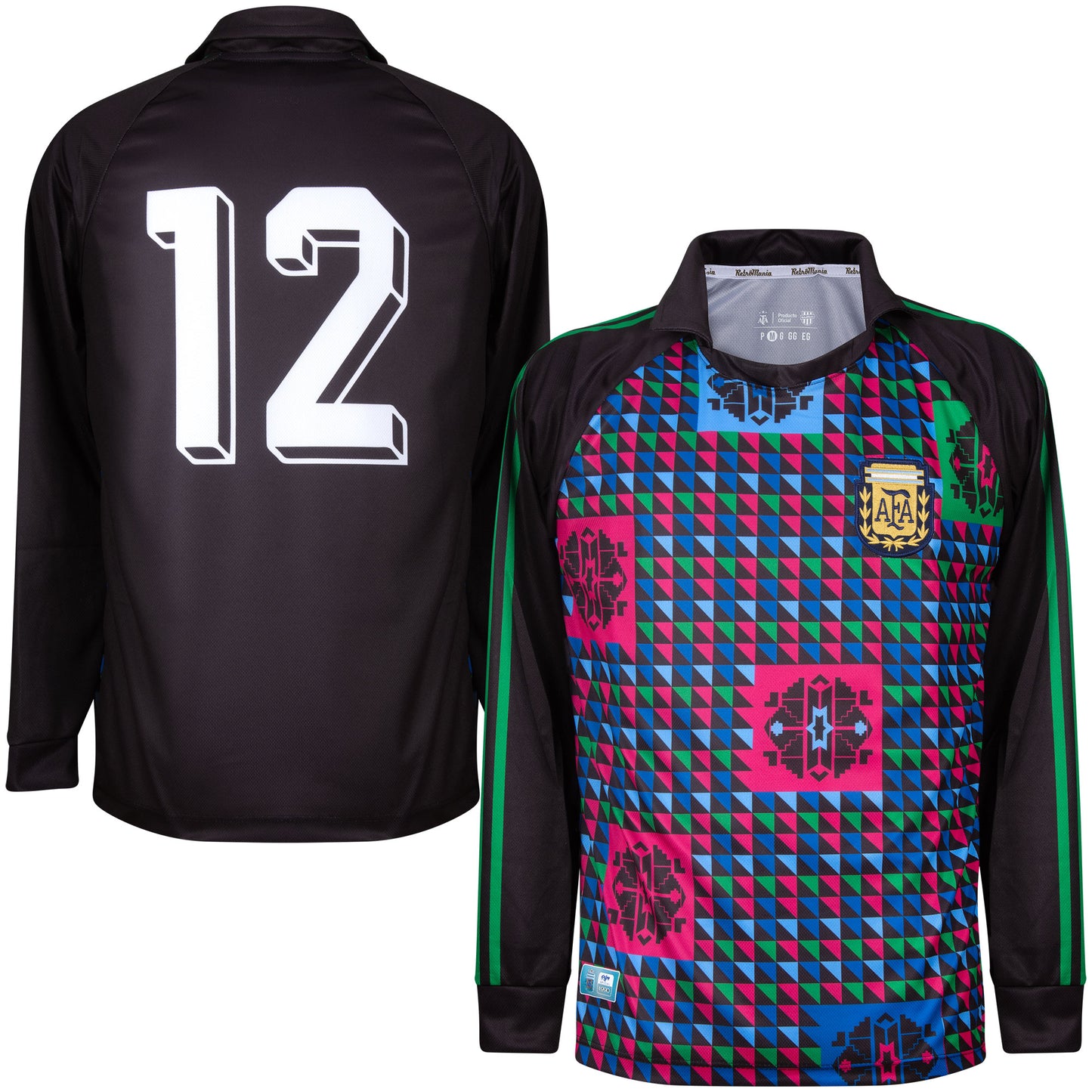 Argentina Retro No.12 GK Shirt 1990