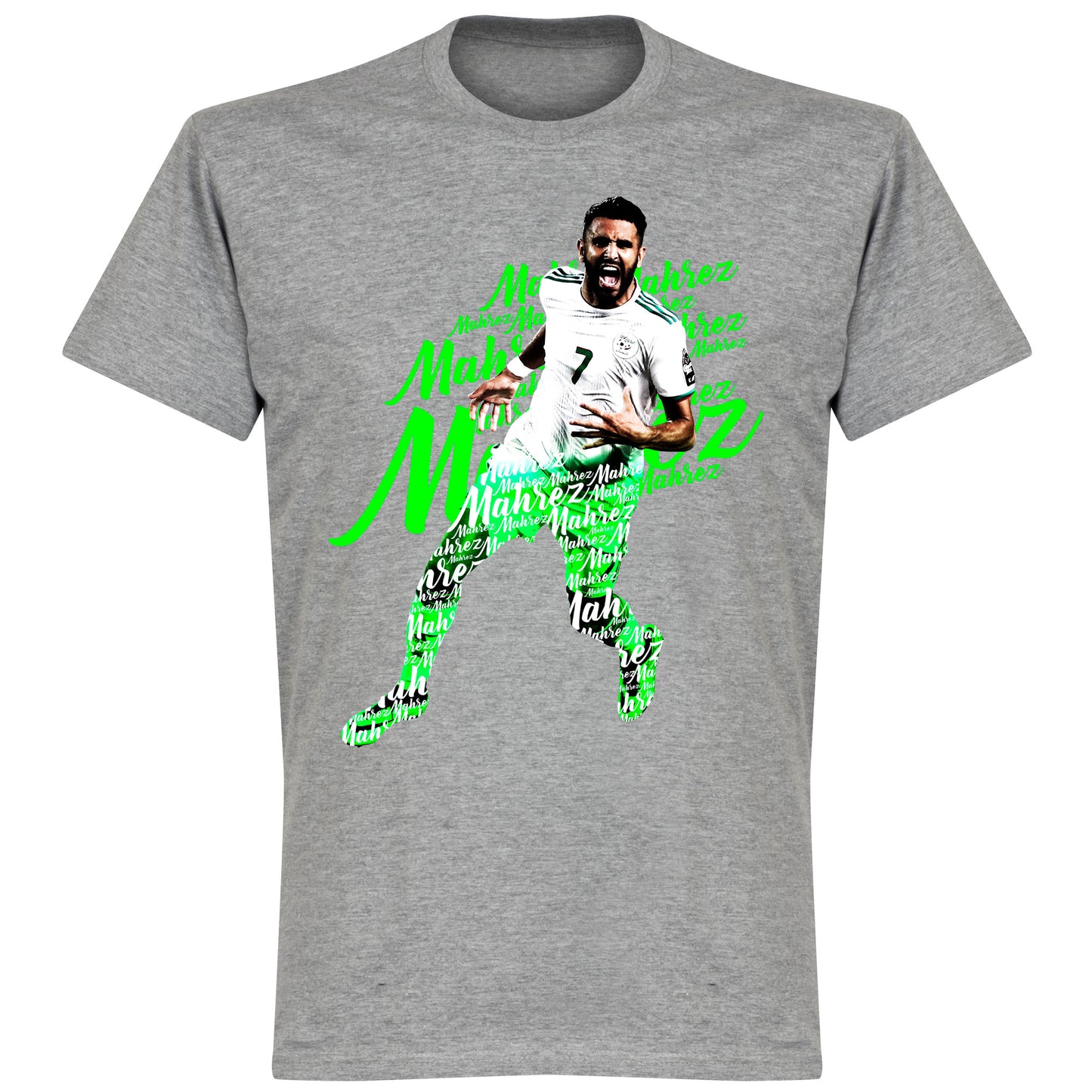 Mahrez Script T-Shirt - Grey