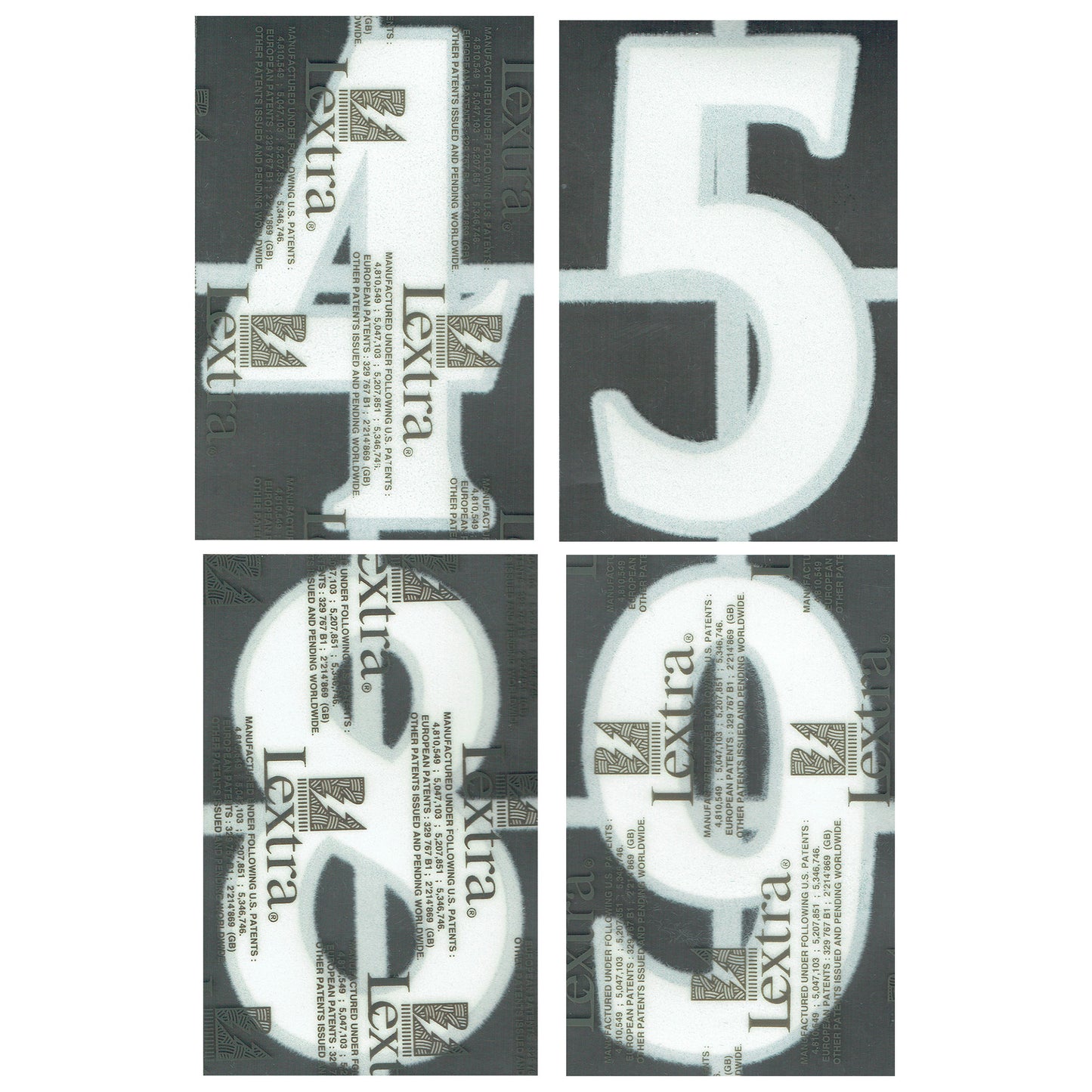 02-04 England Away Front/Short Numbers - Loose