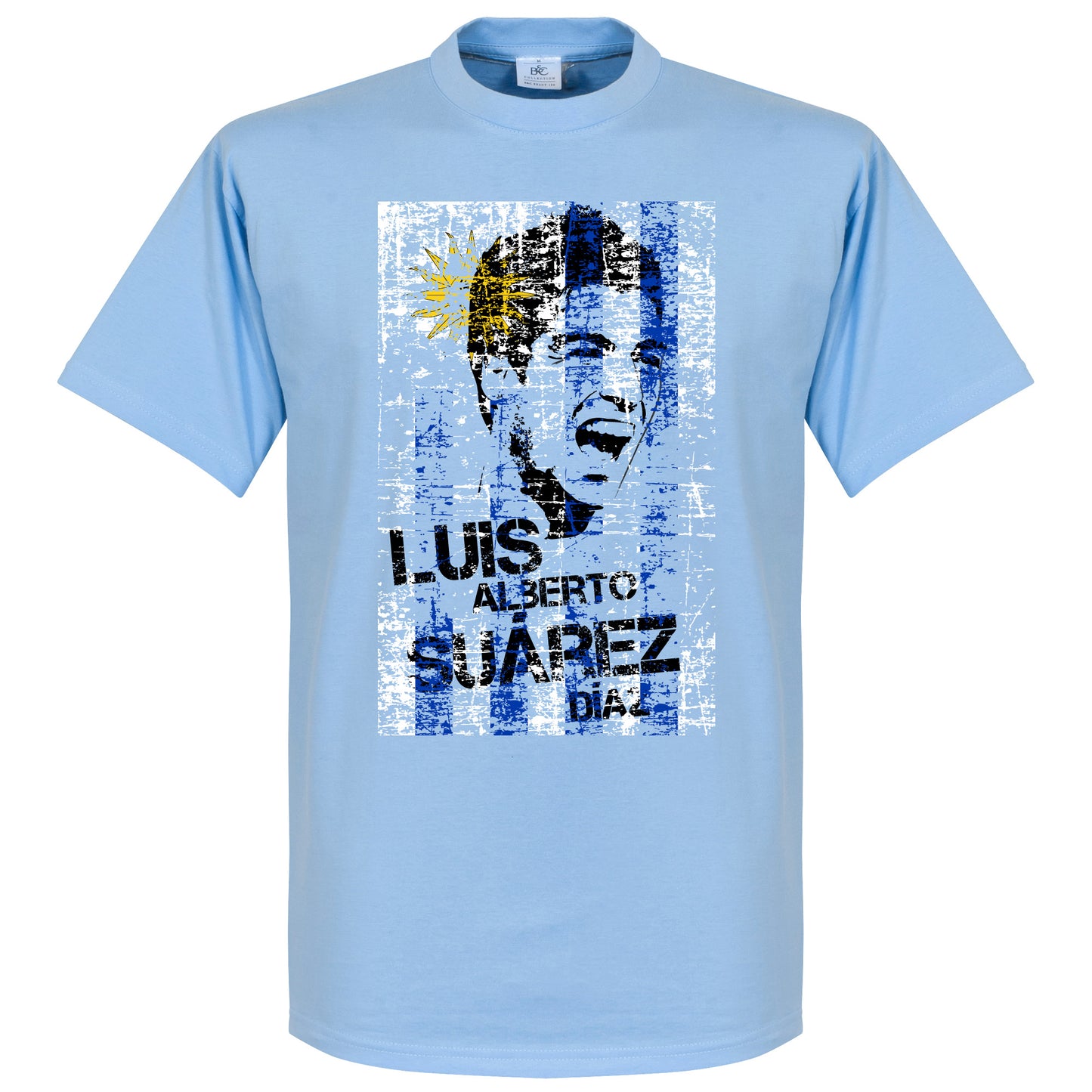 Luis Suarez Uruguay Flag T-shirt - Sky