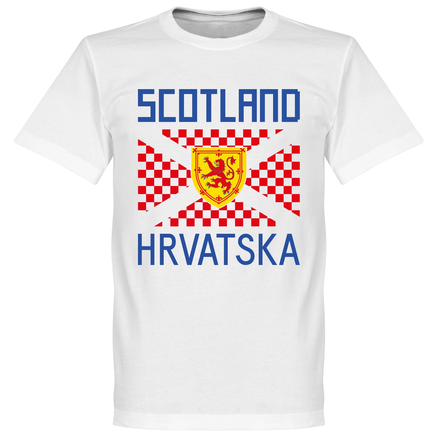 Scotland Croatia Supporters T-shirt - White