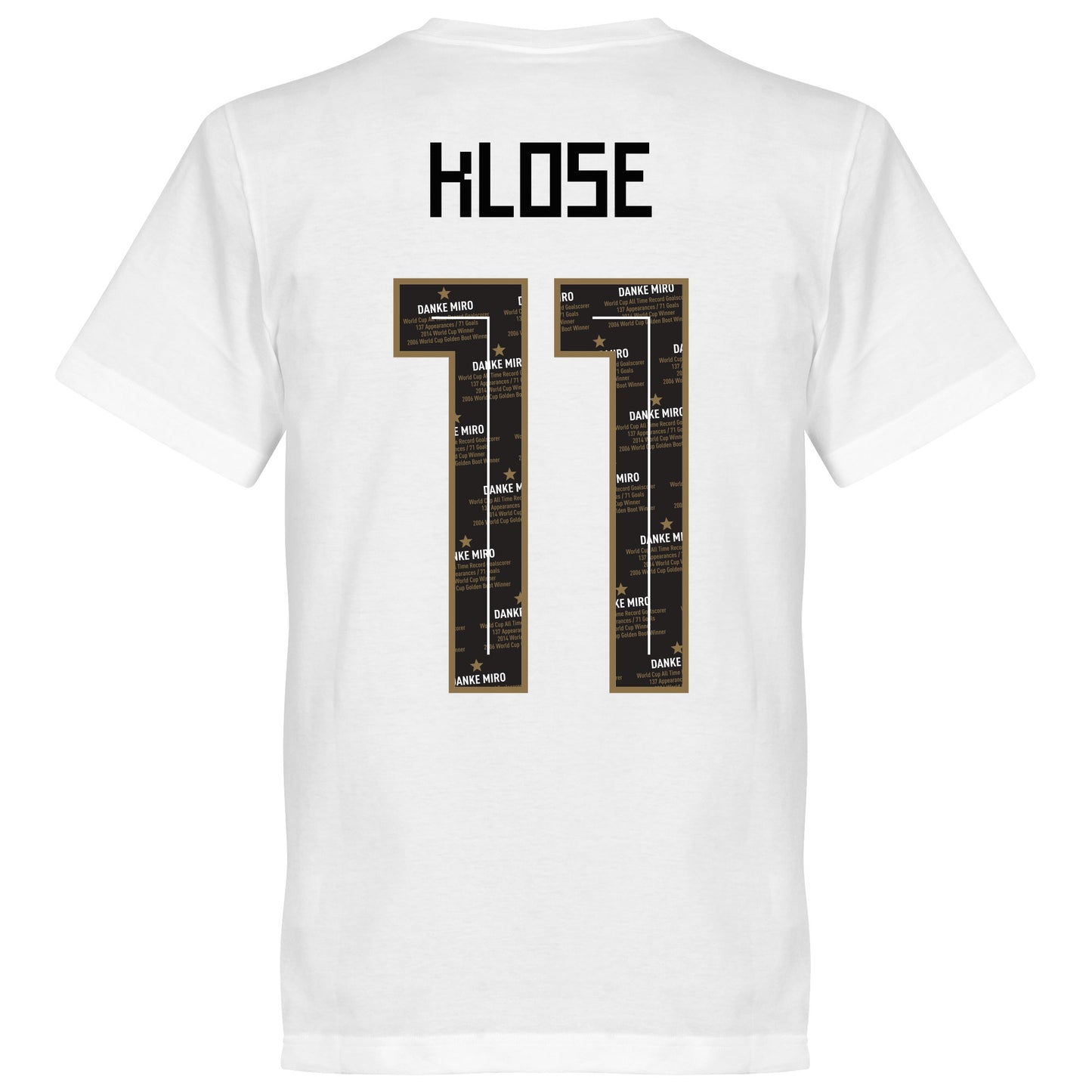 Germany Danke Miro Klose Team T-Shirt - White