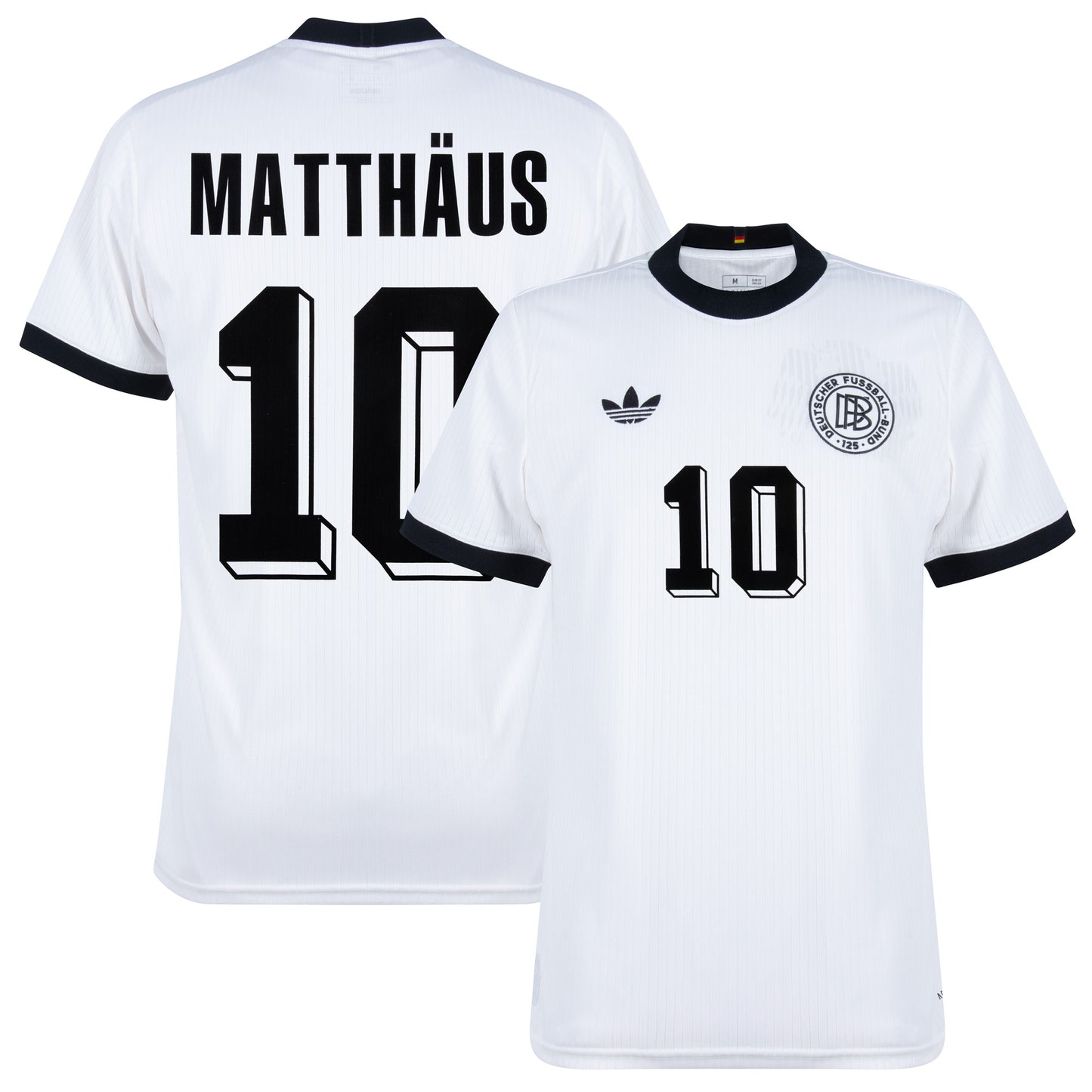adidas Germany 125th Anniversary Matthäus 10 Shirt (1992 Legend Flock Printing)