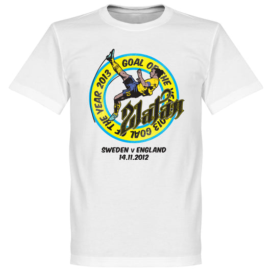 Zlatan Ibrahimovic Goal Of The Year T-Shirt - White