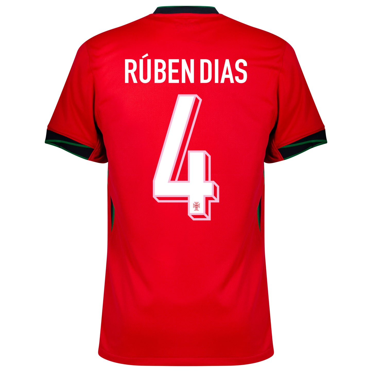 Nike Portugal Home Rúben Dias 4 Shirt 2024-2025 (Official Printing)