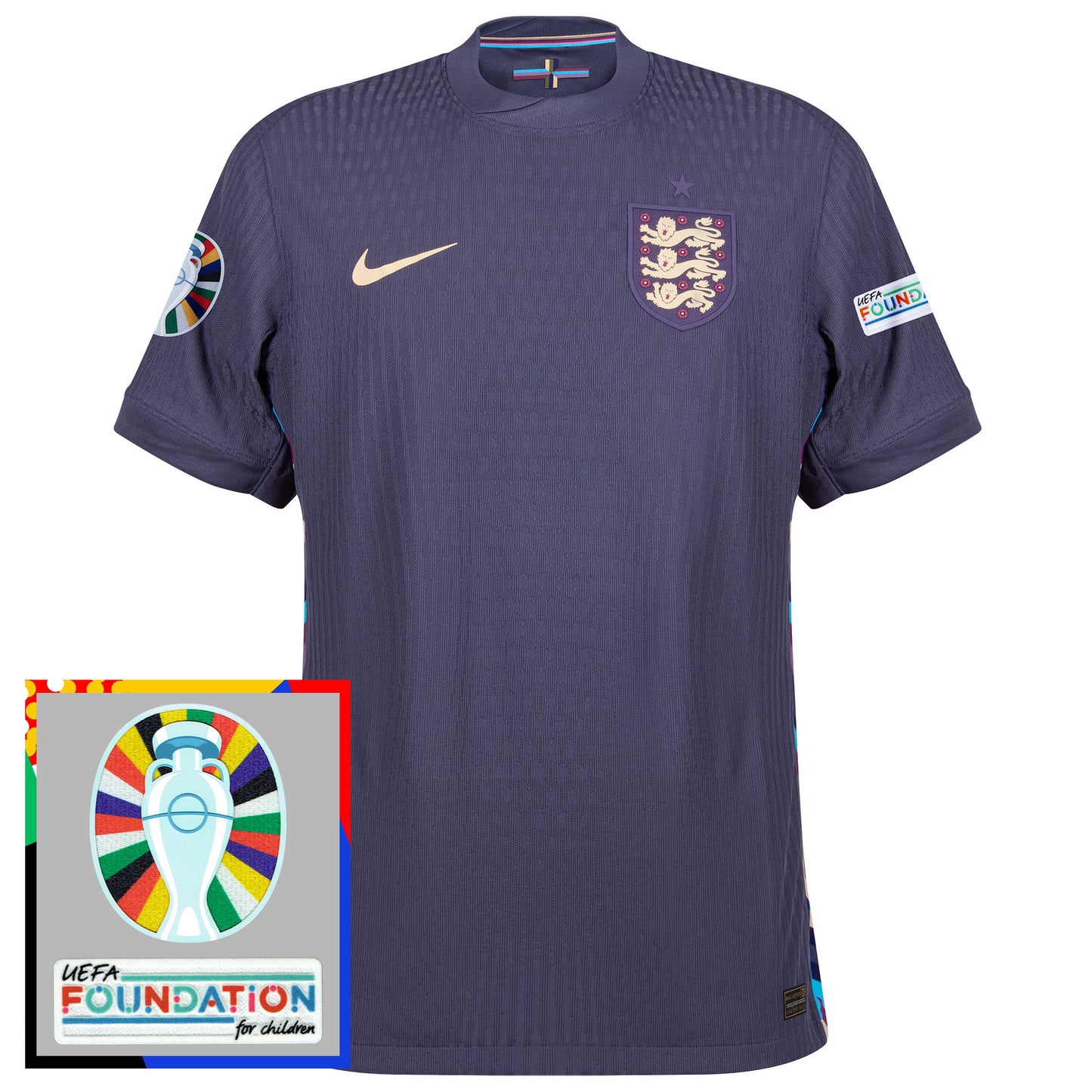 Nike England Dri-Fit ADV Match Away Shirt 2024-2025 incl. Euro 2024 & Foundation Tournament Patches