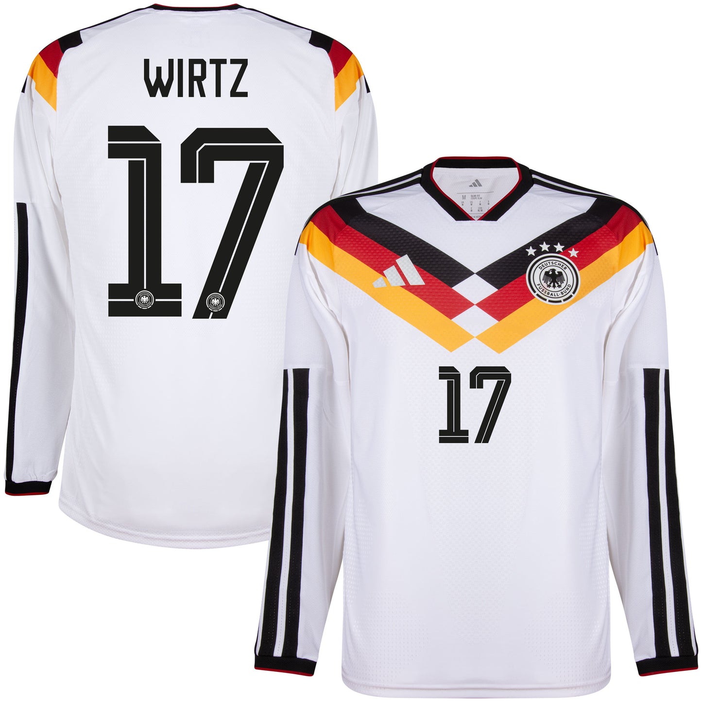 adidas Germany Authentic Home L/S Wirtz 17 Shirt 2026-2027 (Official Printing)