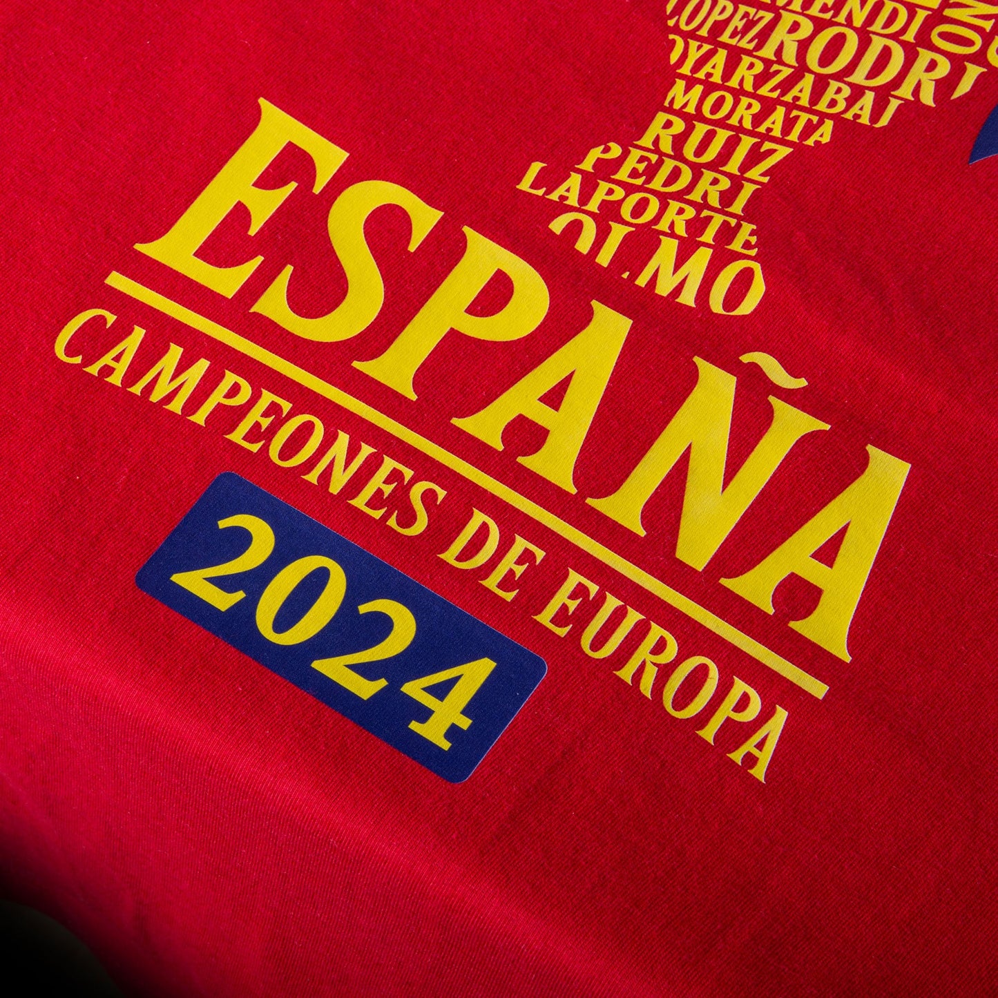 Spain Campeones de Europa 2024 Road to Victory T-shirt - Red