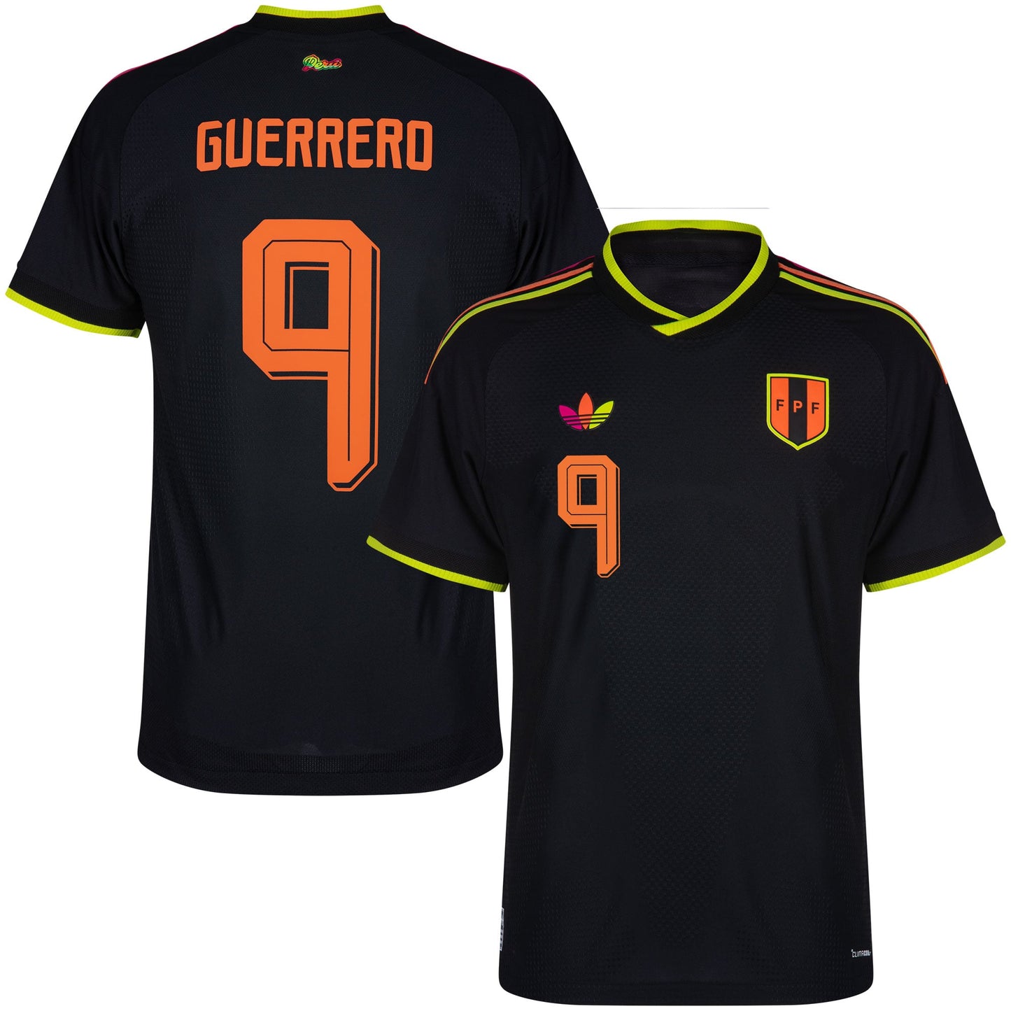 adidas Peru Authentic Away Guerrero 9 Shirt 2026-2027 (Official Printing)