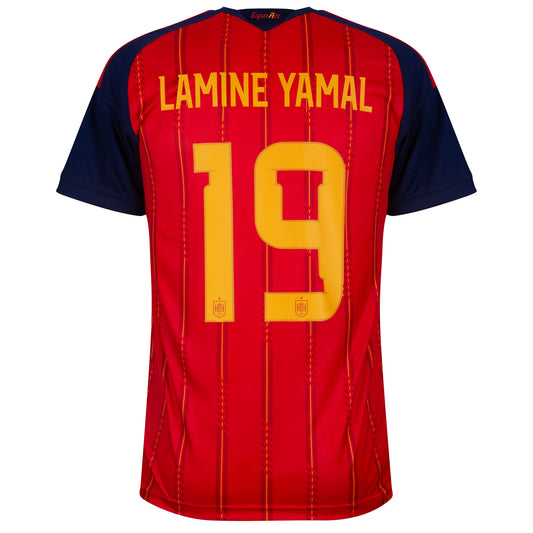 adidas Spain Home Lamine Yamal 19 Shirt 2026-2027 (Official Printing)