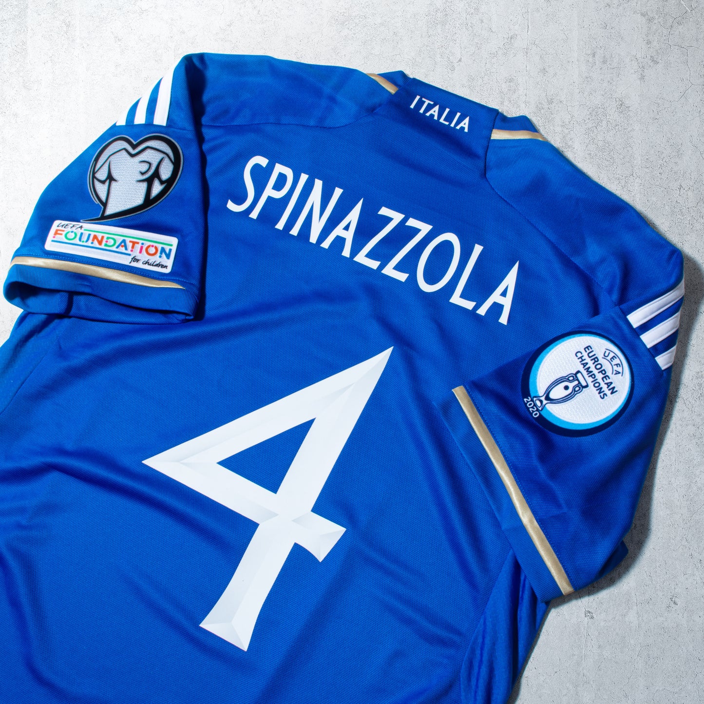 adidas Italy Home Spinazzola 4 Shirt 2023-2024 (Official Printing)