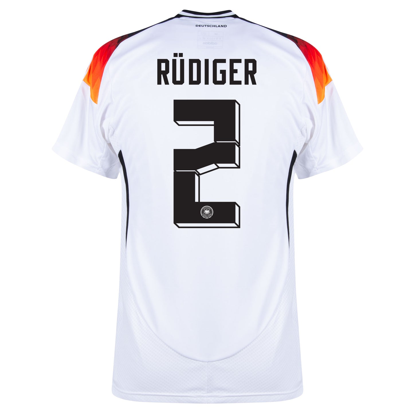 adidas Germany Home Rüdiger 2 Shirt 2024-2025 (Official Printing)