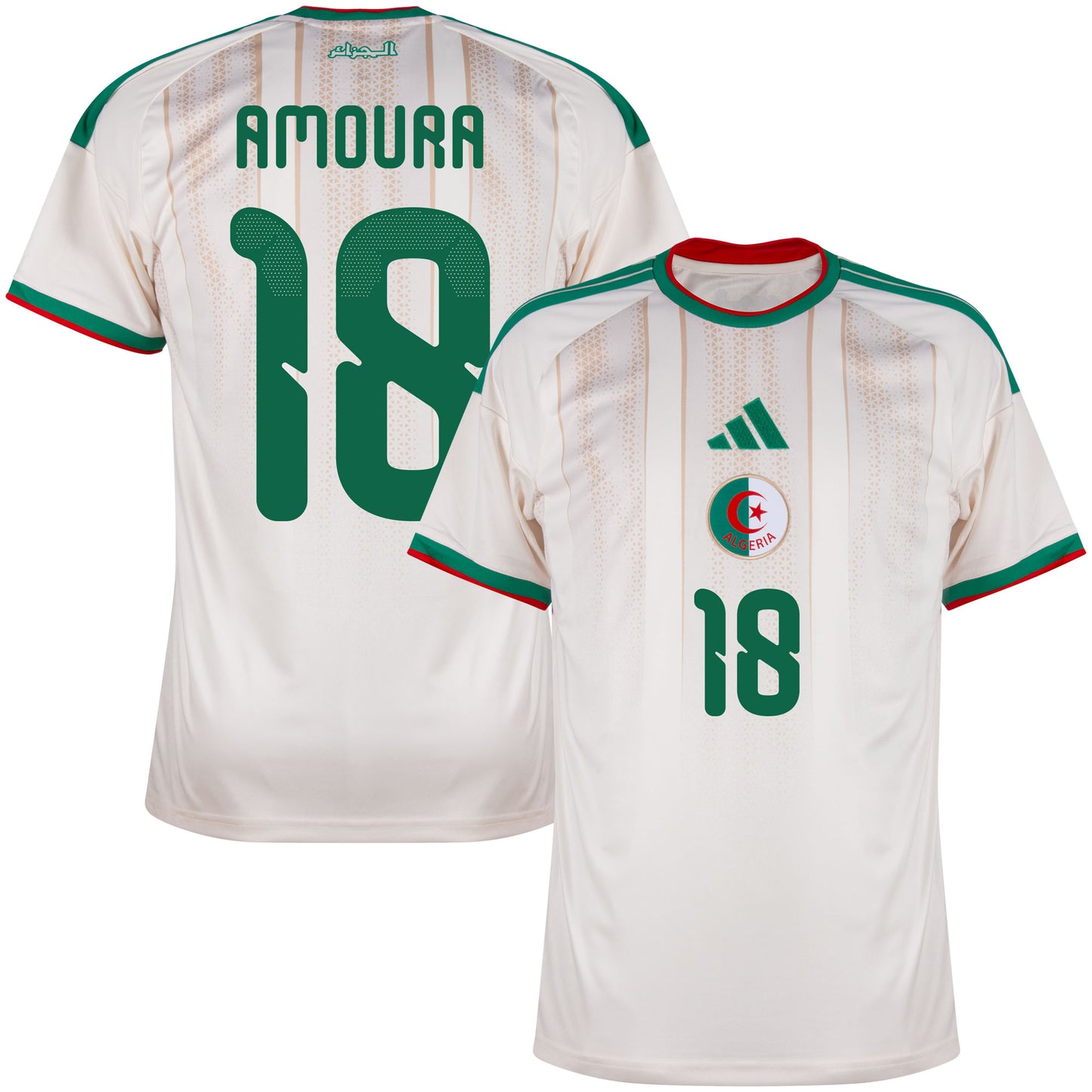 adidas Algeria Home Amoura 18 Shirt 2026-2027 (Official Printing)