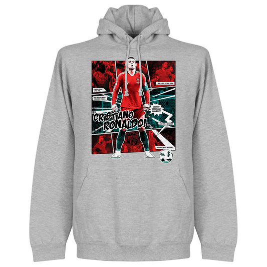Ronaldo Comic Hoodie - Grey
