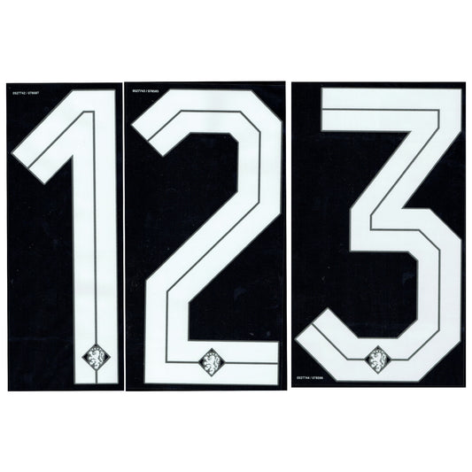 24-25 Holland Away Official Back Numbers (255mm)