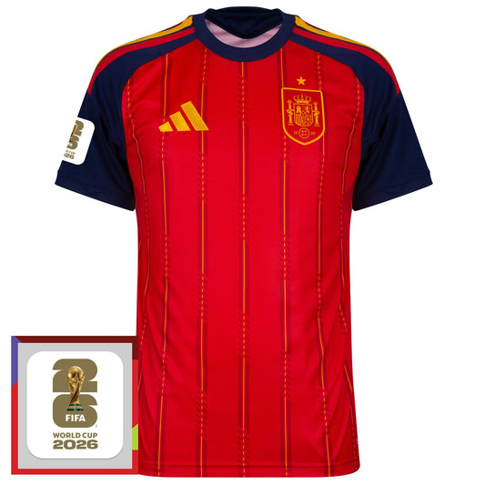 adidas Spain Home Shirt 2026-2027 incl. FIFA World Cup 2026 Winners Edition Patch