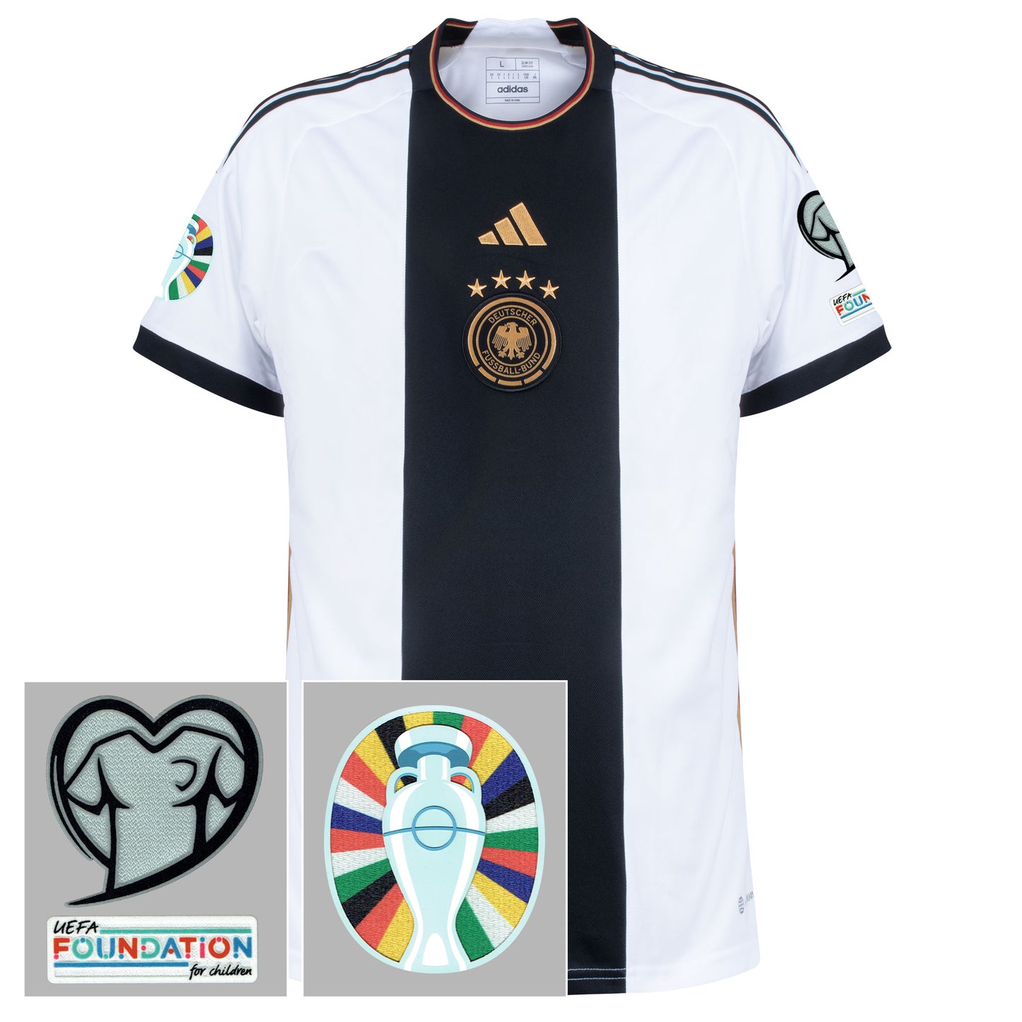 adidas Germany Home Shirt 2022-2023 incl. Euro 2024 Qualifying Patch Set