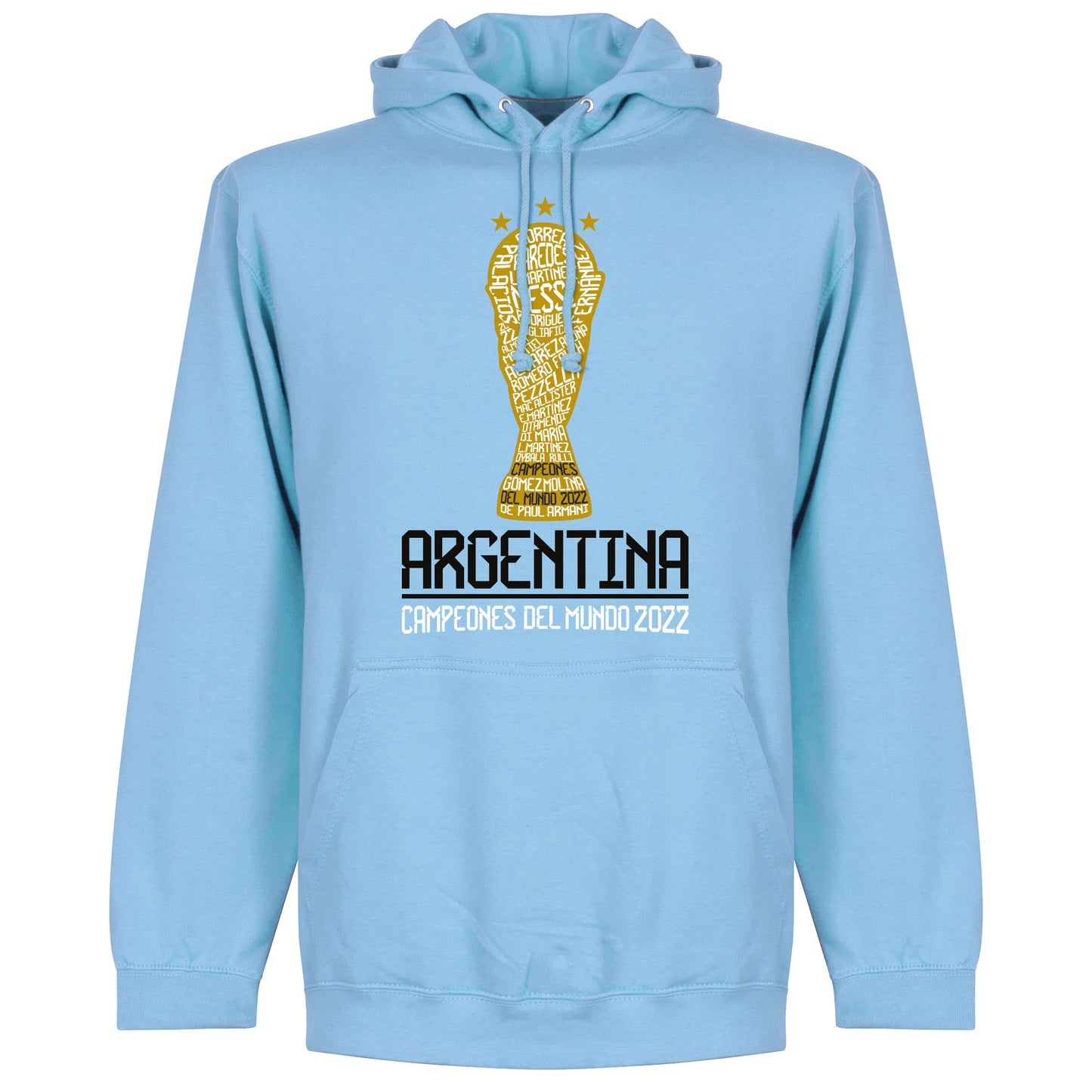 Argentina Campeones 2022 Hoodie - Sky Blue