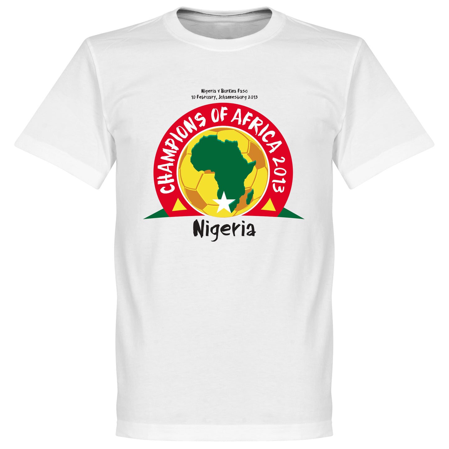 Nigeria Champions Of Africa 2013 T-shirt - White