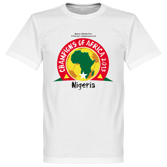 Nigeria Champions Of Africa 2013 T-shirt - White
