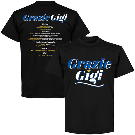 Grazie Gigi Honours T-shirt - Black