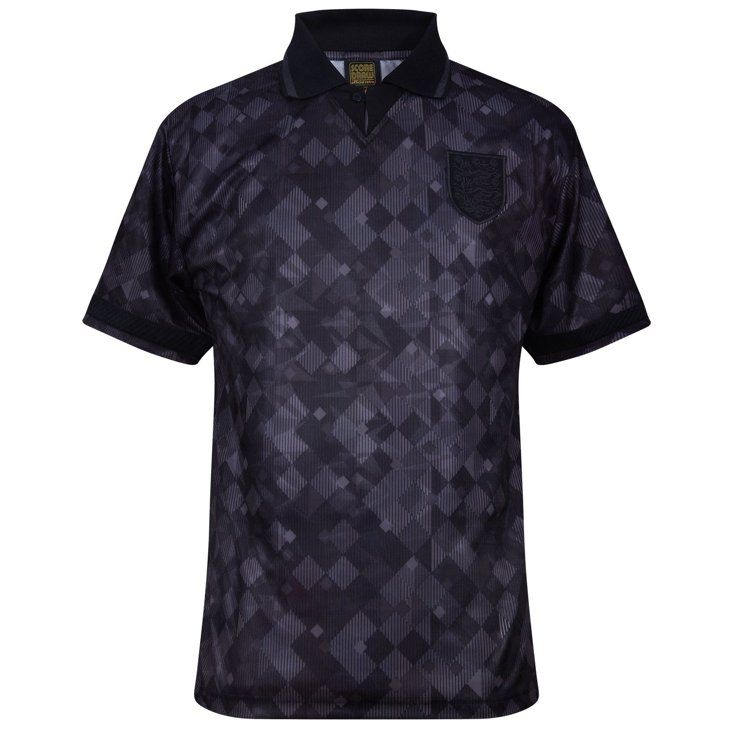 Score Draw England 3rd Blackout Retro Jersey 1990