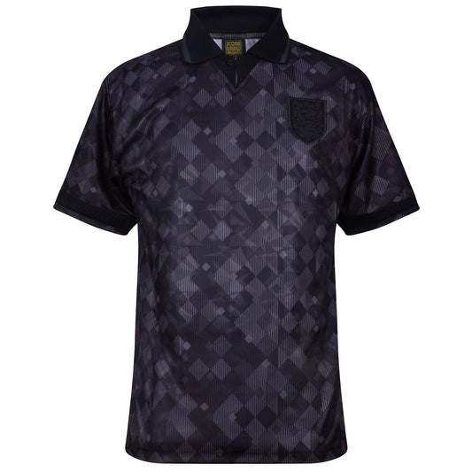 Score Draw England 3rd Blackout Retro Jersey 1990